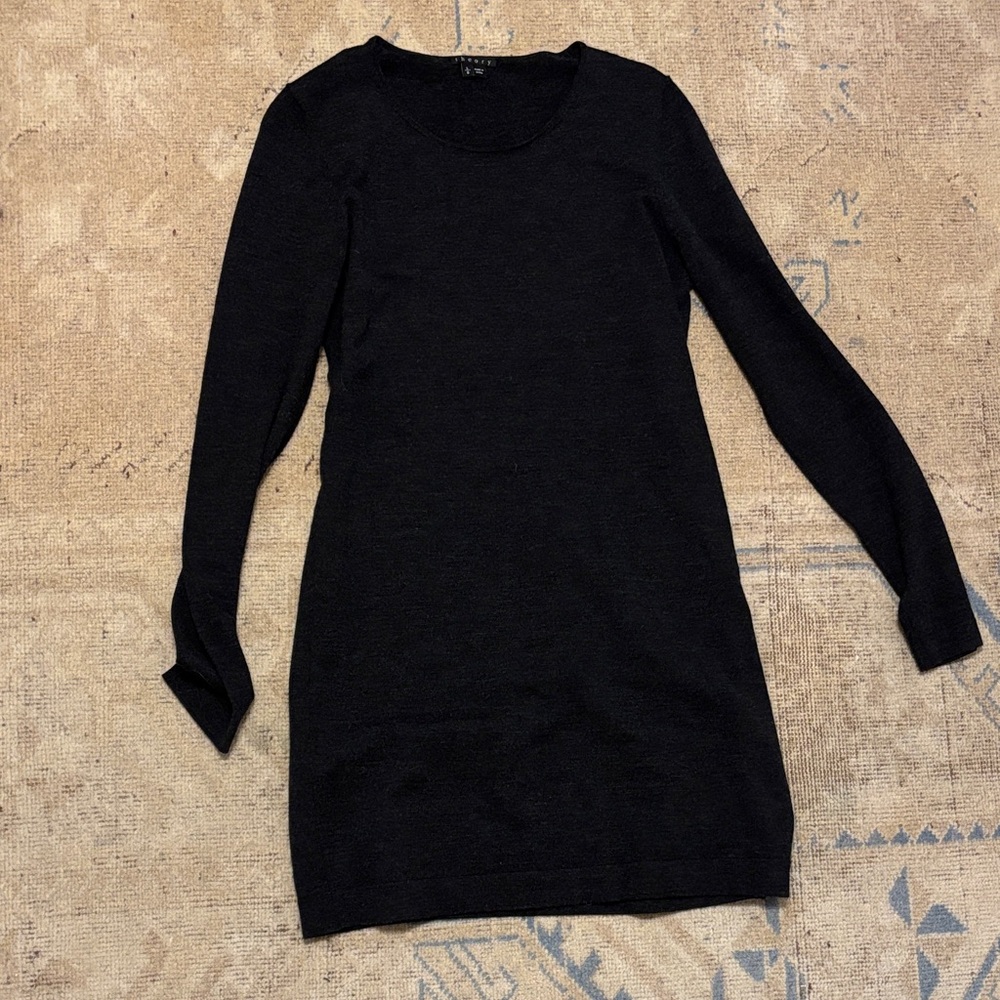 Theory Long Sleeve Dress wool